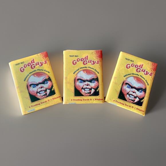 Fright Rags Good Guys Chucky Trading Card 3 Packs Lot Factory Sealed Official - Picture 1 of 2